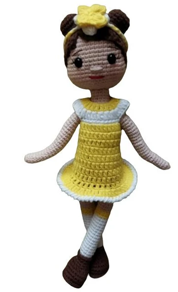 Nergis Çiçeği Bebek Amigurumi Organik Oyuncak ürün görseli 1