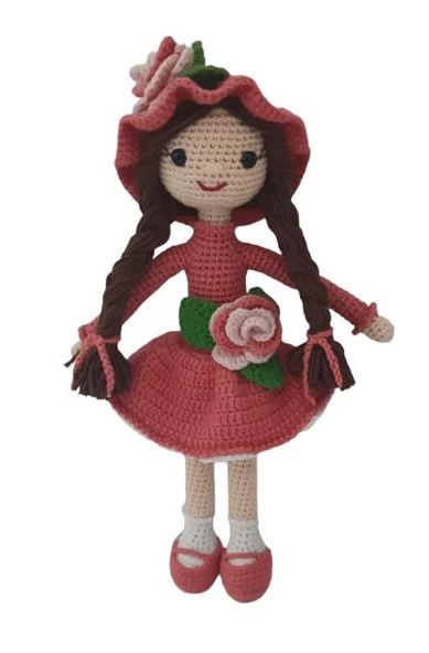 Begonya Çiçeği Bebek Amigurumi Organik Oyuncak ürün görseli 1
