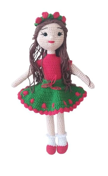 Kızılcık Bebek Amigurumi Organik Oyuncak ürün görseli 1