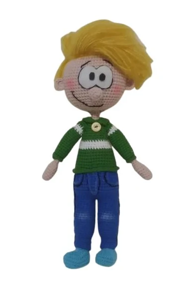 Cedric Bebek Amigurumi Organik Oyuncak ürün görseli 1