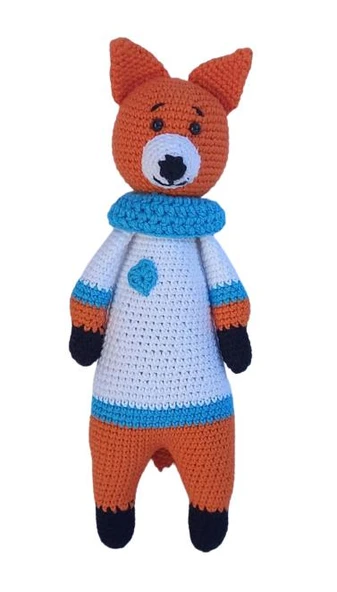 Tilki Tin Amigurumi Organik Oyuncak ürün görseli 1
