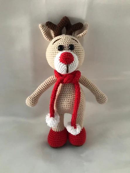 Geyik Bobo Amigurumi Organik Oyuncak ürün görseli 1