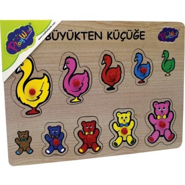 Playwood Ahşap Tutmalı Büyükten Küçüğe Ony-131/132 ürün görseli 1