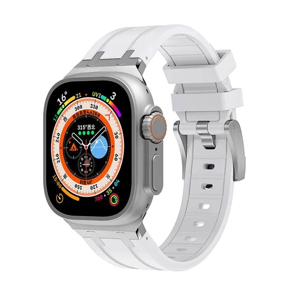 Apple Watch 44mm Zore KRD-89 Silikon Kordon - Resim 5