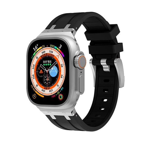 Apple Watch 44mm Zore KRD-89 Silikon Kordon - Resim 2