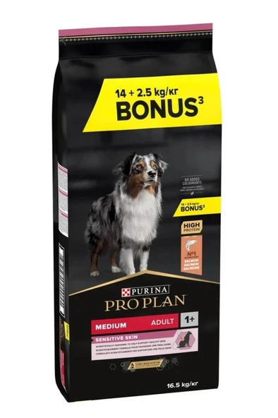Proplan Medium Adult Somonlu Orta Irk Yetişkin Köpek Maması 14+2,5 Kg ürün görseli 1