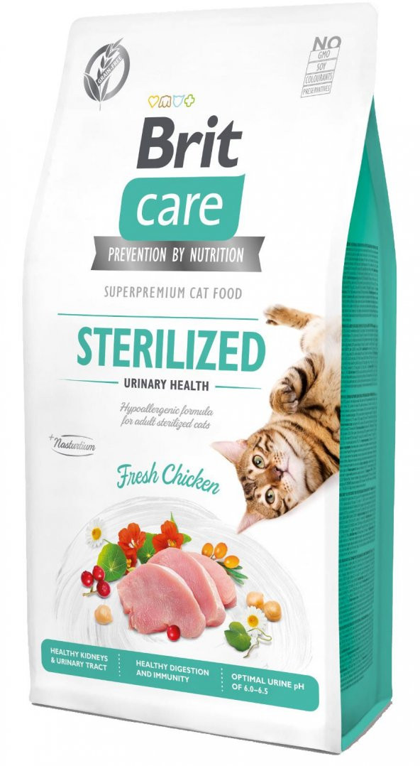 Brit Care Hipoalerjenik Tahılsız Tavuk Etli Kısırlaştırılmış Kedi Maması 7 Kg ürün görseli 1