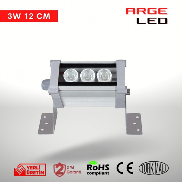 Arge LED Turkuaz Wallwasher Duvar BOYAMA12 cm (3W) ürün görseli 1