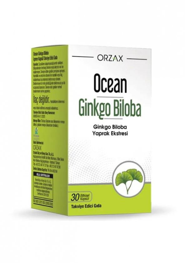 Ocean Ginkgo Biloba 30 Kapsül 8697595872703 ürün görseli 1