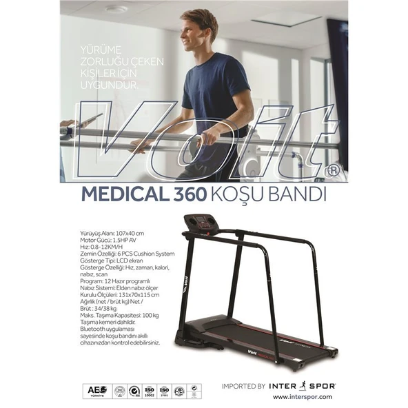 Voit Medical 360 Koşu Bandı - Resim 2