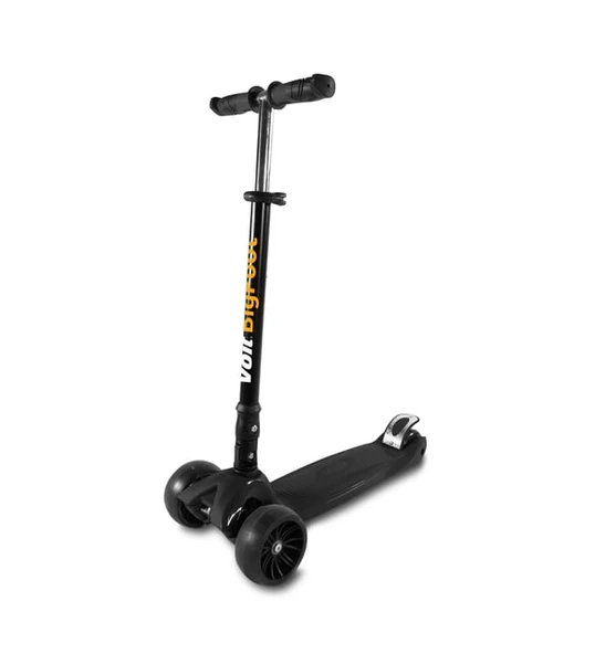 Voit 218c Işıklı Geniş 3 Teker Scooter-Siyah ürün görseli 1
