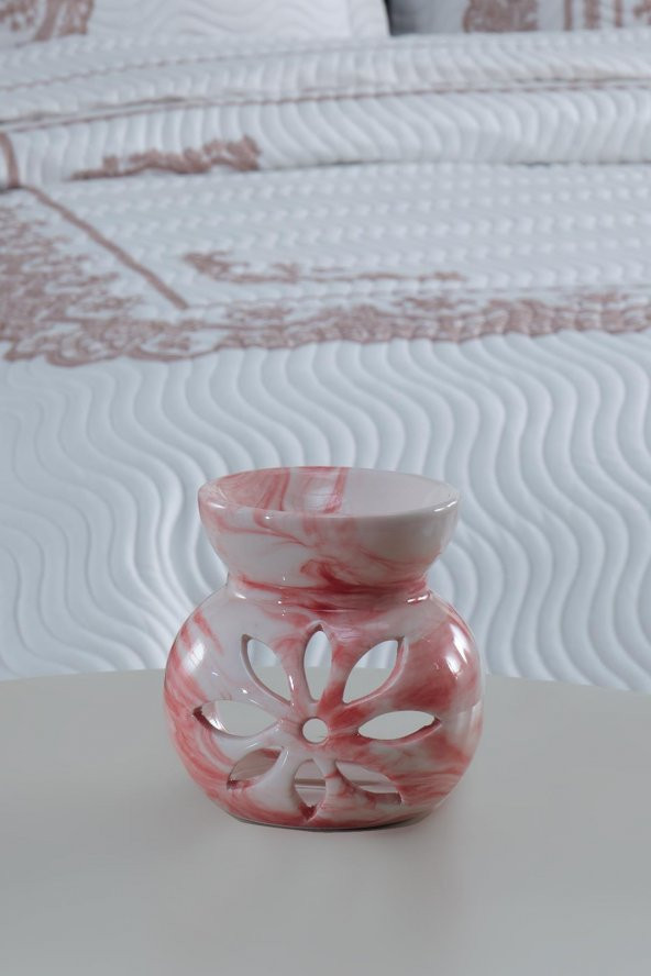 Mood | Pembe | Seramik El Yapımı Buhurdanlık | Mumluk | Dekoratif Buhardanlık ürün görseli 1