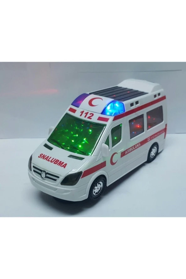 Işıklı Müzikli Büyük Boy Ambulans ürün görseli 1