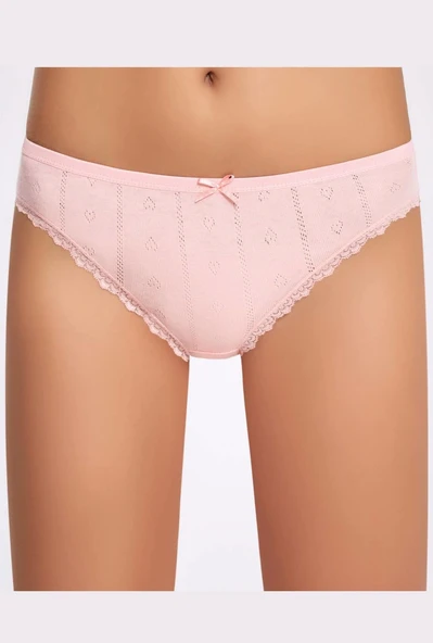 Jakarlı Transferli Ribana Bikini Külot - Resim 3