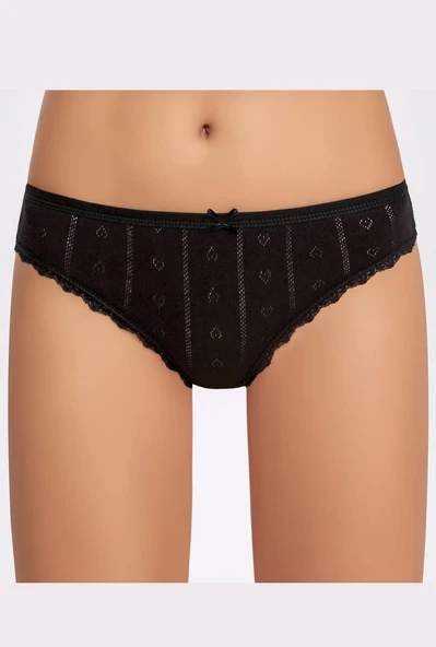 Jakarlı Transferli Ribana Bikini Külot - Resim 5