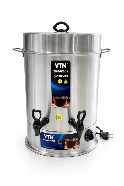 VTN 250 Bardak Standart Çay Makinesi Inox ürün görseli 1