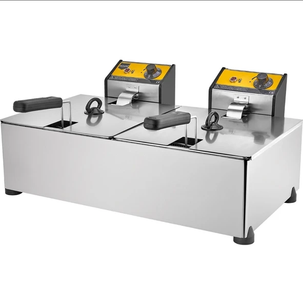 Remta R102 8 + 8 L 6000 W Endüstriyel Fritöz ürün görseli 1