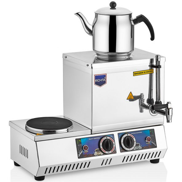 Remta K 30 Tek Demlikli Elektrikli 13 L Çay Kazanı Inox ürün görseli 1