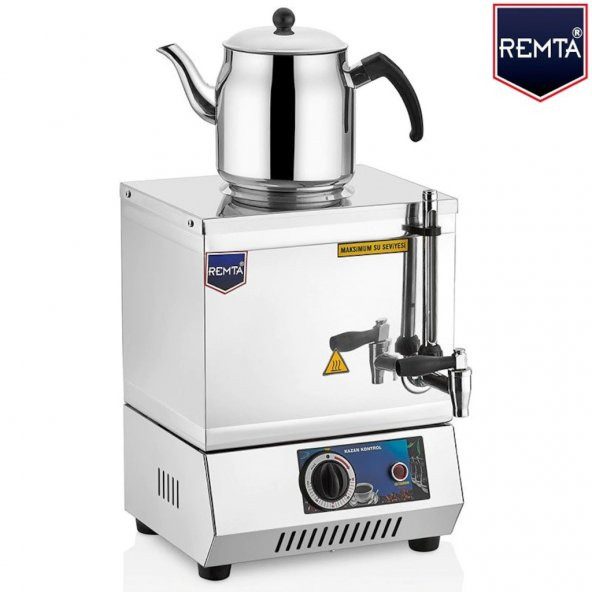 Remta EP 01 Tek Demlikli Elektrikli Pleytsiz 13 L Çay Kazanı Inox ürün görseli 1