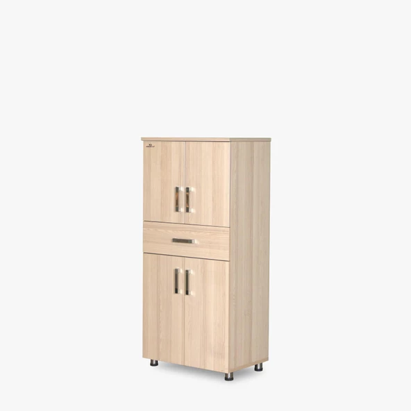 Çok Amaçlı 14028 ST Dolap CARMEN Hard Parlak Suntalem 150cm 4raf Demonte El Yapım ürün görseli 1