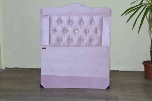 Başlık 13422 Tay Tüy Pembe Kumaş Kapitone 90 cm Başlık El Yapım ürün görseli 1