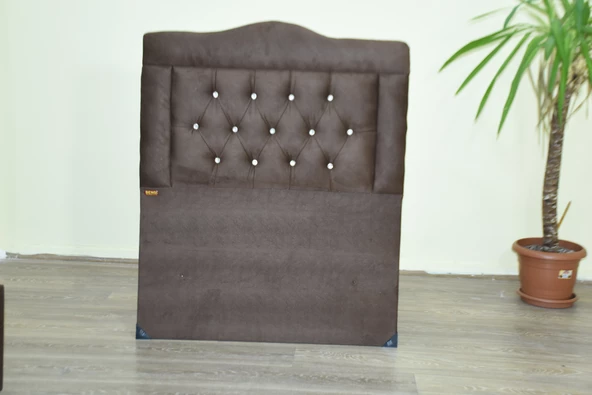 Başlık 13420 Tay Tüy KAHVERENGİ SİLİNİR Kumaş Dolgun Kapitone 90 cm El Yapım ürün görseli 1