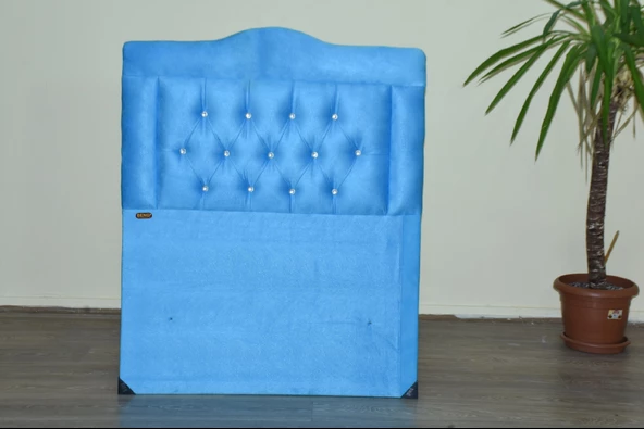Başlık 13423 Tay Tüy Turkuaz Renk Kapitone kumaş Başlık 90 cm El Yapım ürün görseli 1