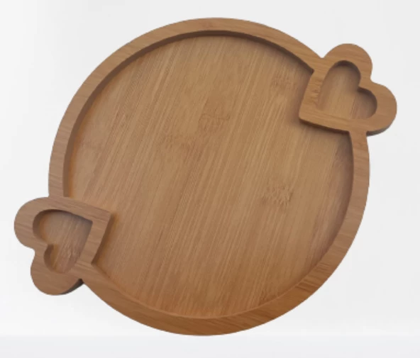 Sunum Tabak 12232 Tepsi Model Ahşap MDF Lam 1 Göz 4 Adet El Yapım ürün görseli 1