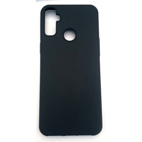 Realme C3 Ruber Case Yumusak Slikon Kilif Siyah ürün görseli 1