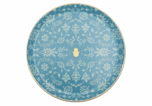 Porland Glamorous Turkuaz Düz Tabak 24 cm 04A+P021554 ürün görseli 1