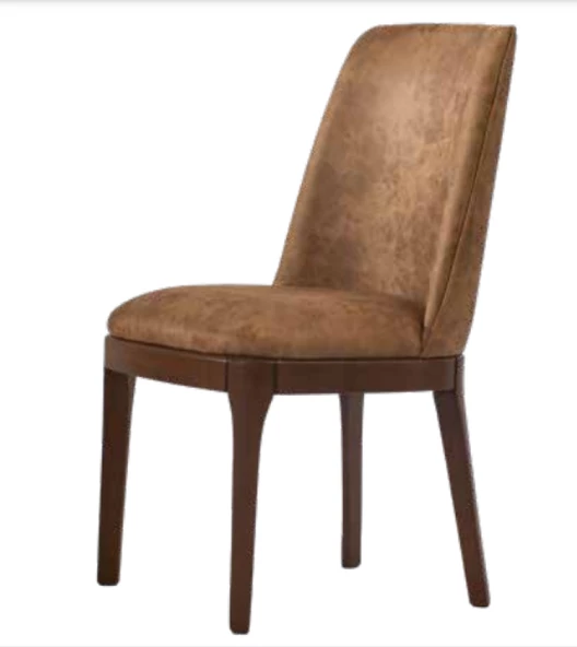 Sandalye 19799 Zus 2112 Model Camel Renk Ort Oturum Sırt Kavrar Ceviz Kayın Ayak ürün görseli 1