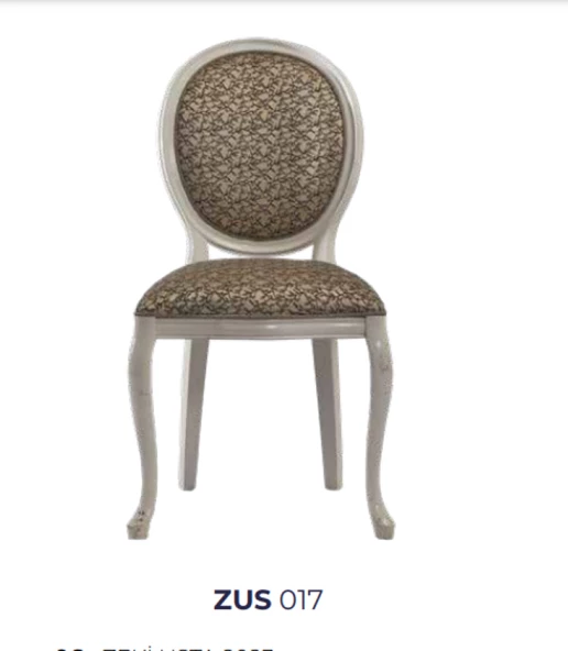 Sandalye 19754 Zus 2156 MADALYON Model Kayın Ayak Gold Desen Örgü Kumaş Elyapı ürün görseli 1