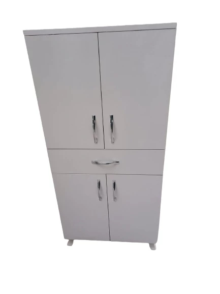 Çok Amaçlı 19736 Dolap BEYAZ Model Hard Parlak Suntalem 130 4raf Demonte El Yapım ürün görseli 1