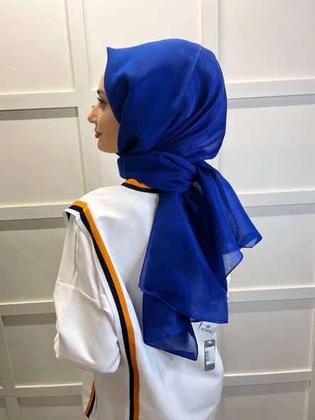 Siyane Scarf Tül Görünümlü Şal - Pırlanta Abiye Düğünlük Şal 00790  SAKS ürün görseli 1