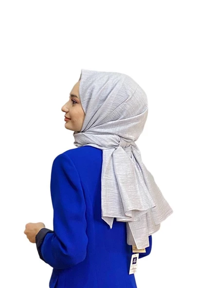 La Boutıque Organıc Cotton Şal  GÜMÜŞ ürün görseli 1