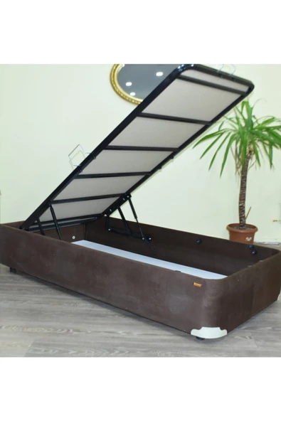 Baza 18228 Taytüy Kahve Renk Kumaş  Metal Transmisyon Çelik Baza120*200cm Elyapım ürün görseli 1