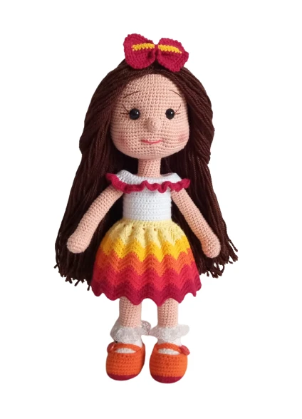 Ateş Karnaval Bebek Amigurumi Organik Oyuncak ürün görseli 1