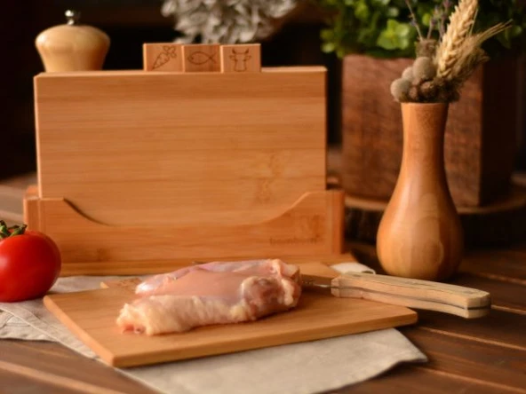 Bambum Tapenade Mini 4’lü Kesme Tahtası ürün görseli 1