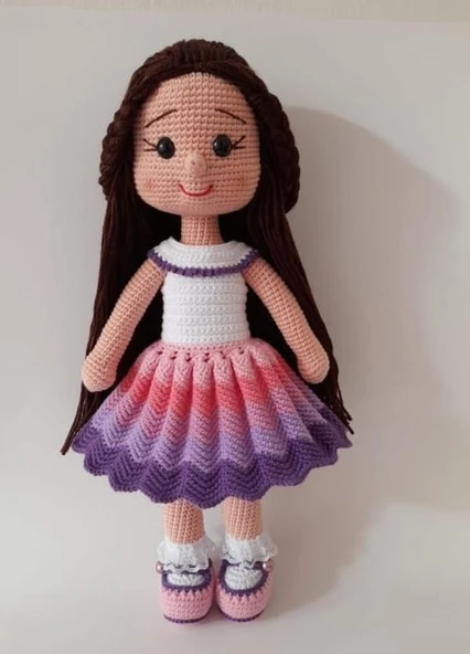 Lavanta Karnavalı Bebek Amigurumi Organik Oyuncak ürün görseli 1