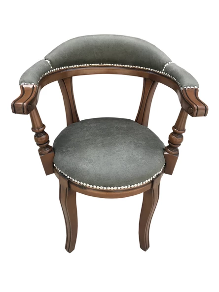 Sandalye 18010 klasik model Kayın RETRO ASLAN Ayak kalite şönil kumaş El yapım ürün görseli 1