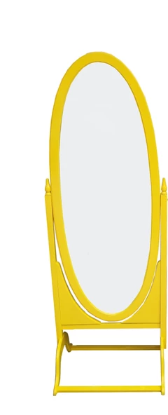 Ayna Oval 17969 Model Ahşap Kayın Ve MDF Parlak SARI Lake flotal Ayna El Yapım ürün görseli 1
