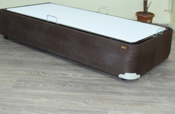 Baza 17503 Tay Tüy Kahverengi Silin Kumaş Model Çelik Fırın Boya 90*190 El Yapım ürün görseli 1