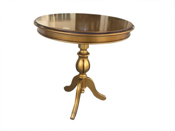Fiskos 17378 Baba ayak Parlak Kayın Arslan ayak MDF tabla Parlak Gold El Yapım ürün görseli 1