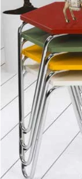 Zigon OSM 11794 PETEK sehpa Metal V Ayak ÇOKLU Renk Tabla Kutu sevk El Yapım ürün görseli 1