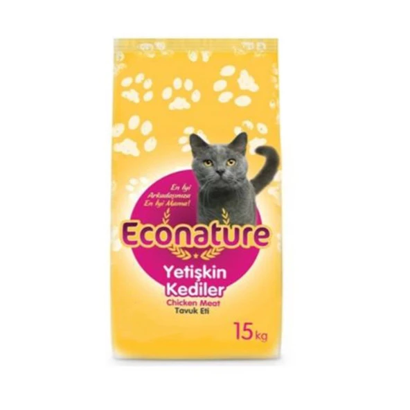 Econature Tavuklu Yetişkin Kedi Maması 15 Kg ürün görseli 1