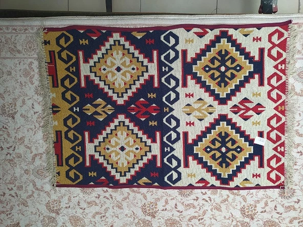 Kilim Antik 14582 Otantik Desen motif Model 80'*125cm 1 m² Natüre boya  El yapım ürün görseli 1