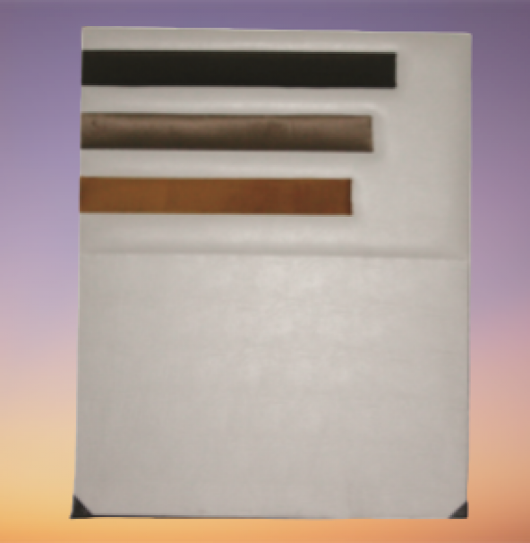 Başlık ALC 14331 Paris suni deri Modern Kapitone Beyaz Kahverengi150cm El Yapım ürün görseli 1
