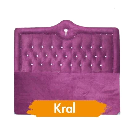 Başlık 14291 Alc Kral 90 lık Tay Tüy Mürdüm Kapitone Tek Kişilik Başlık ürün görseli 1