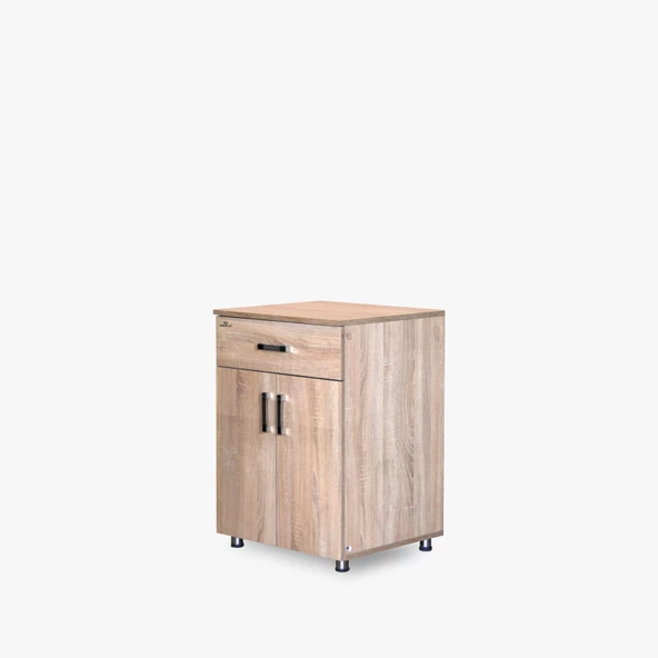 Çok Amaçlı 104038 SET ALTI Dolap BEYAZ ERİK 60*60 Hard Parlak Suntalem El Yapım ürün görseli 1