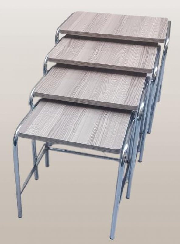 Zigon Sehpa demet 14007 Metal Model metal Nikelaj Ayak Somon Desen El Yapım ürün görseli 1